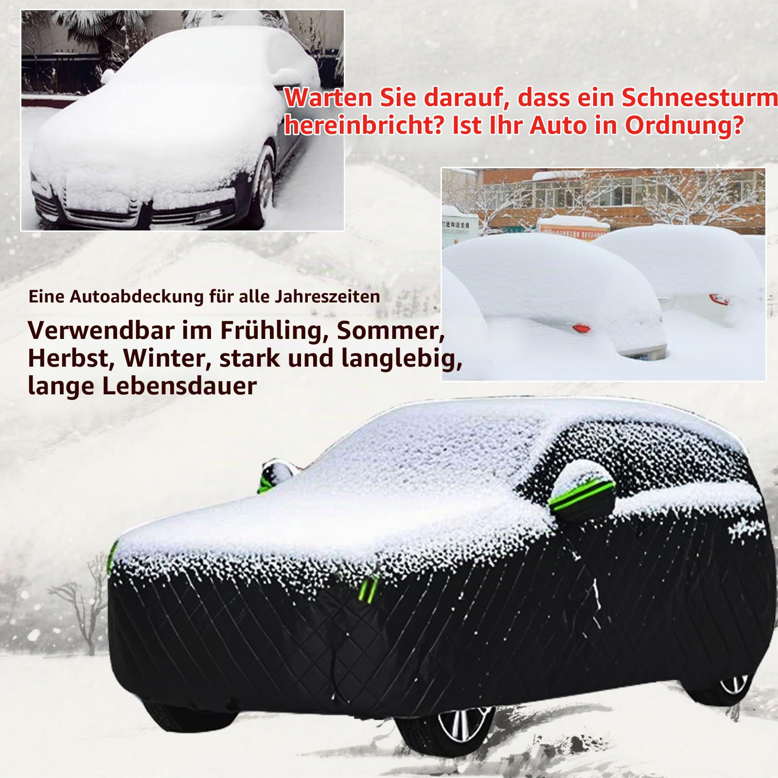 Hagelschutzplane Auto für Dacia Bigster（2024-2025） Hagel Abdeckung Outdoor Abdeckplane,5-lagige Verdickung Allwetter-Wasserdicht UV-Schutz Hagelschutz Hagelschaden Autoabdeckung,Schwarz-DT