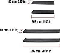 Vista 6 de KEWISAUTO - 4 protectores de umbral de puerta para Bronco 2021-2023, protectores de umbral de puerta de elastómero termoplástico antiarañazos