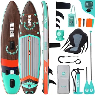 Niphean (Extra Groß) Stand Up Paddling Board, SUP für 2+1 Personen/Familien, SUP Board mit (Anfängergeeignet) Balancierflügel, wasserdichte Handyhülle, Stand Up Paddle Board for Adults, Geschenkideen