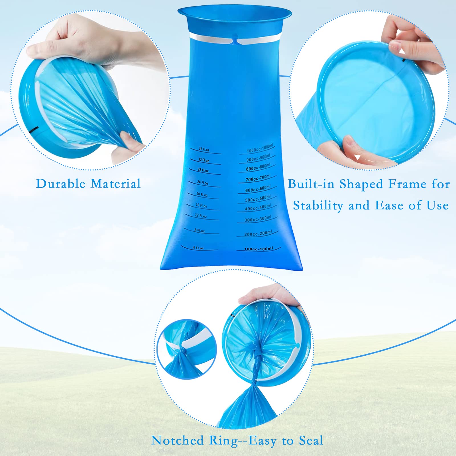 Sacchetti Vomito Eowppue 20 Pezzi - USA E Getta, Compatti E Impermeabili, Per Viaggi E Auto - Foto 5