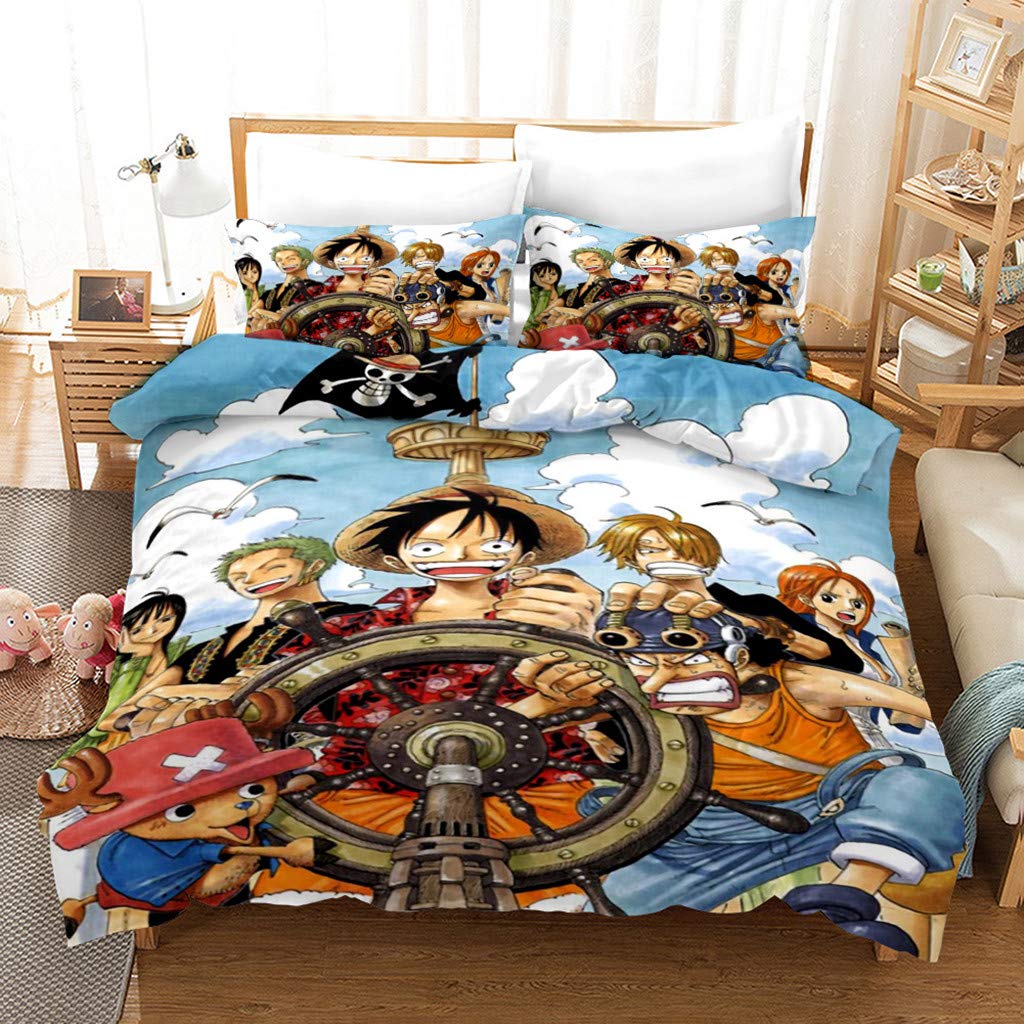 One Piece Style King Size dekbedovertrekset 3D-geprint decoratief