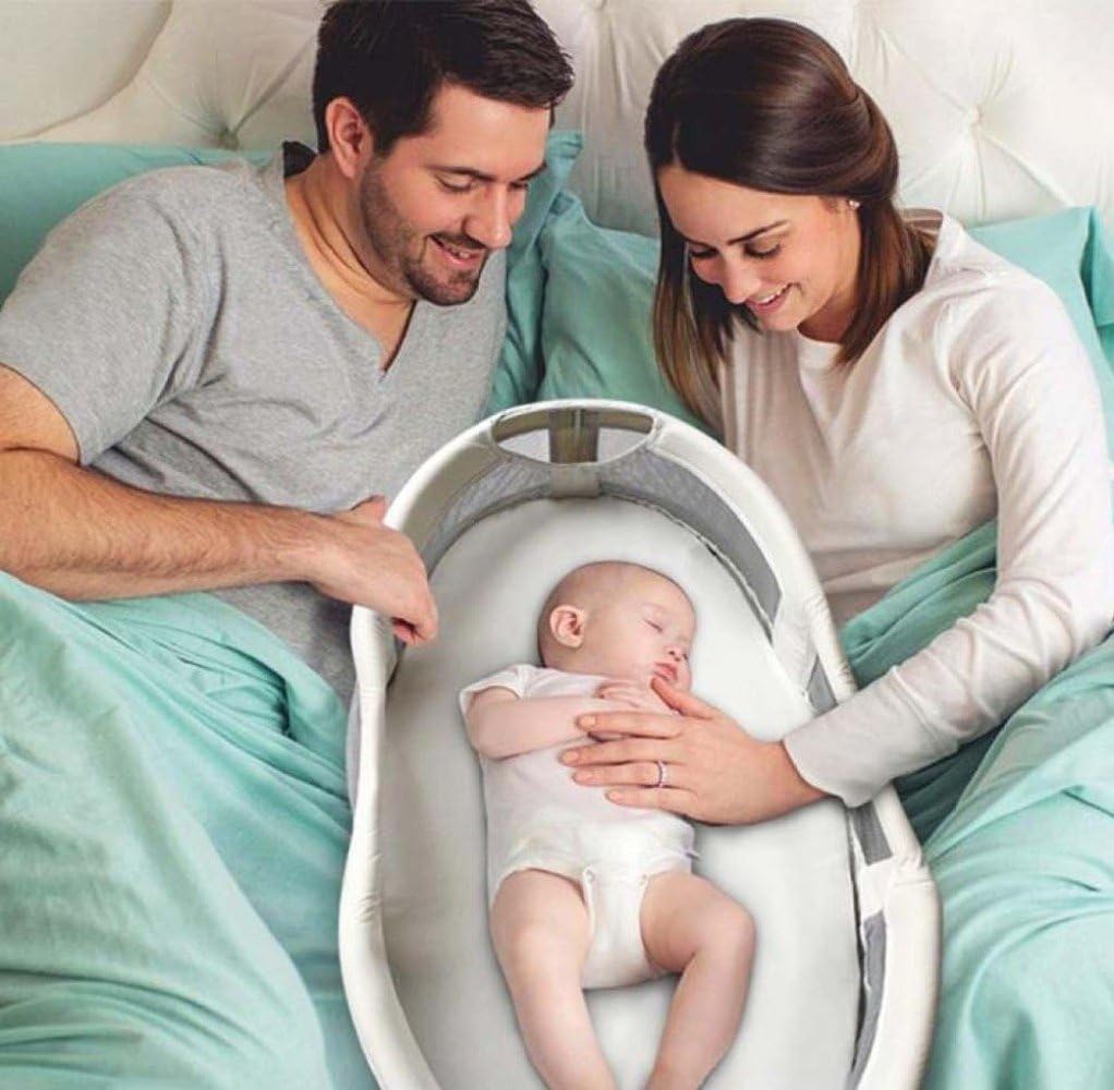 Crib Portable Sleeping Basket Multi-function Folding Bed Bed Baby Sleep,B