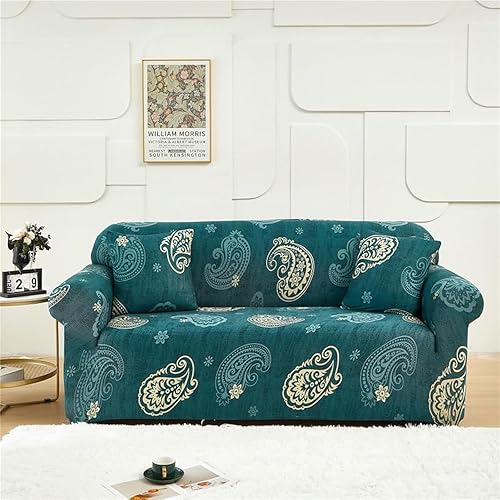 Miniatura 10 de Funda de sofá estampada, funda elástica para sillón, juego de fundas de sofá con patrones para sillón acojinado de 3 plazas (SX, 3 plazas/grande de