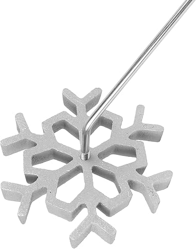 Miniatura 9 de O'Creme Campana abierta de hierro con roseta navideña