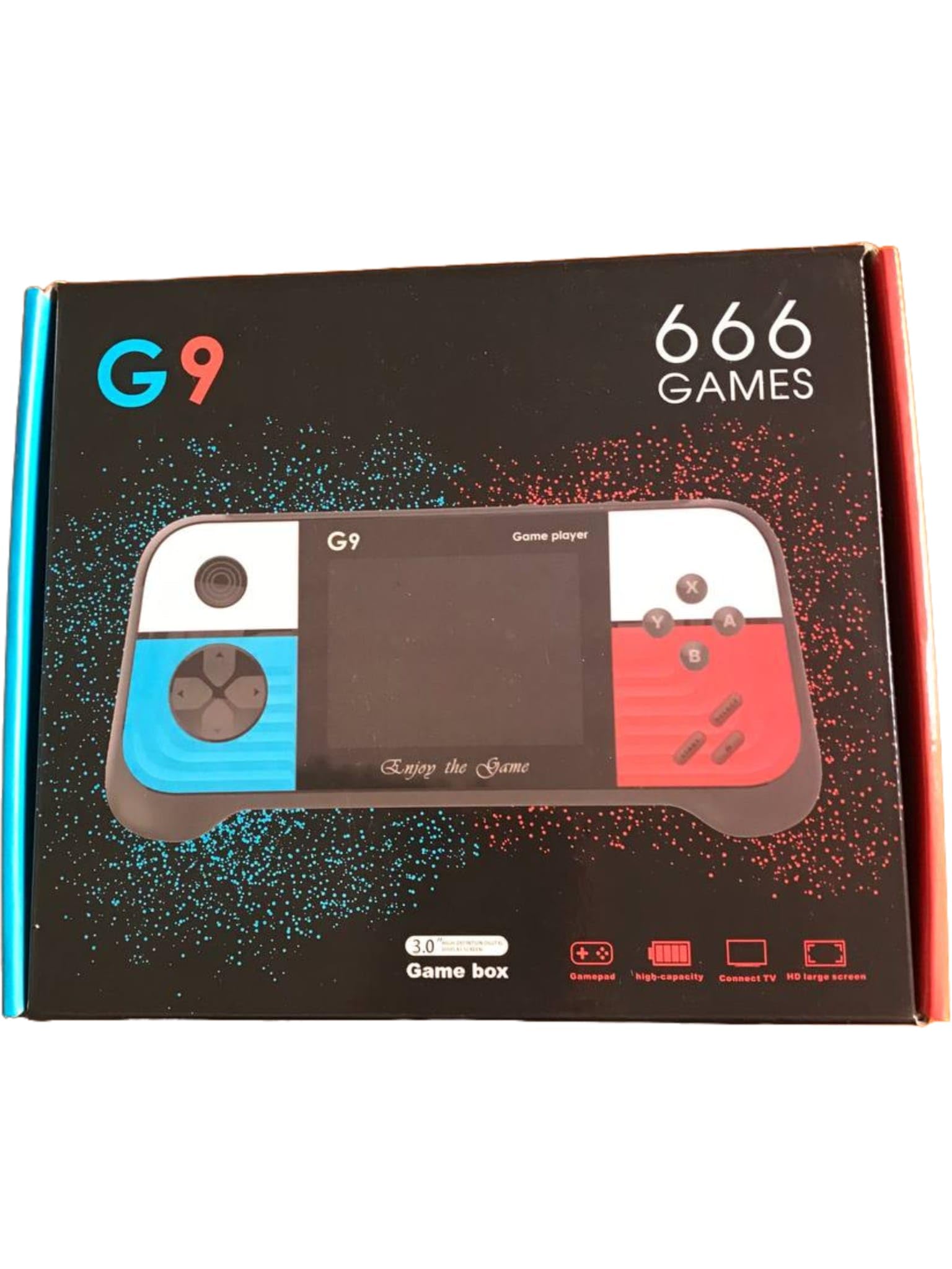 Genérico Consola de juegos portátil G9 de alta definición, consola retro 3.0 pulgadas CON 666 juegos, mando integrado, compatible con conexión de TV, preparate para revivir tu infancia.
