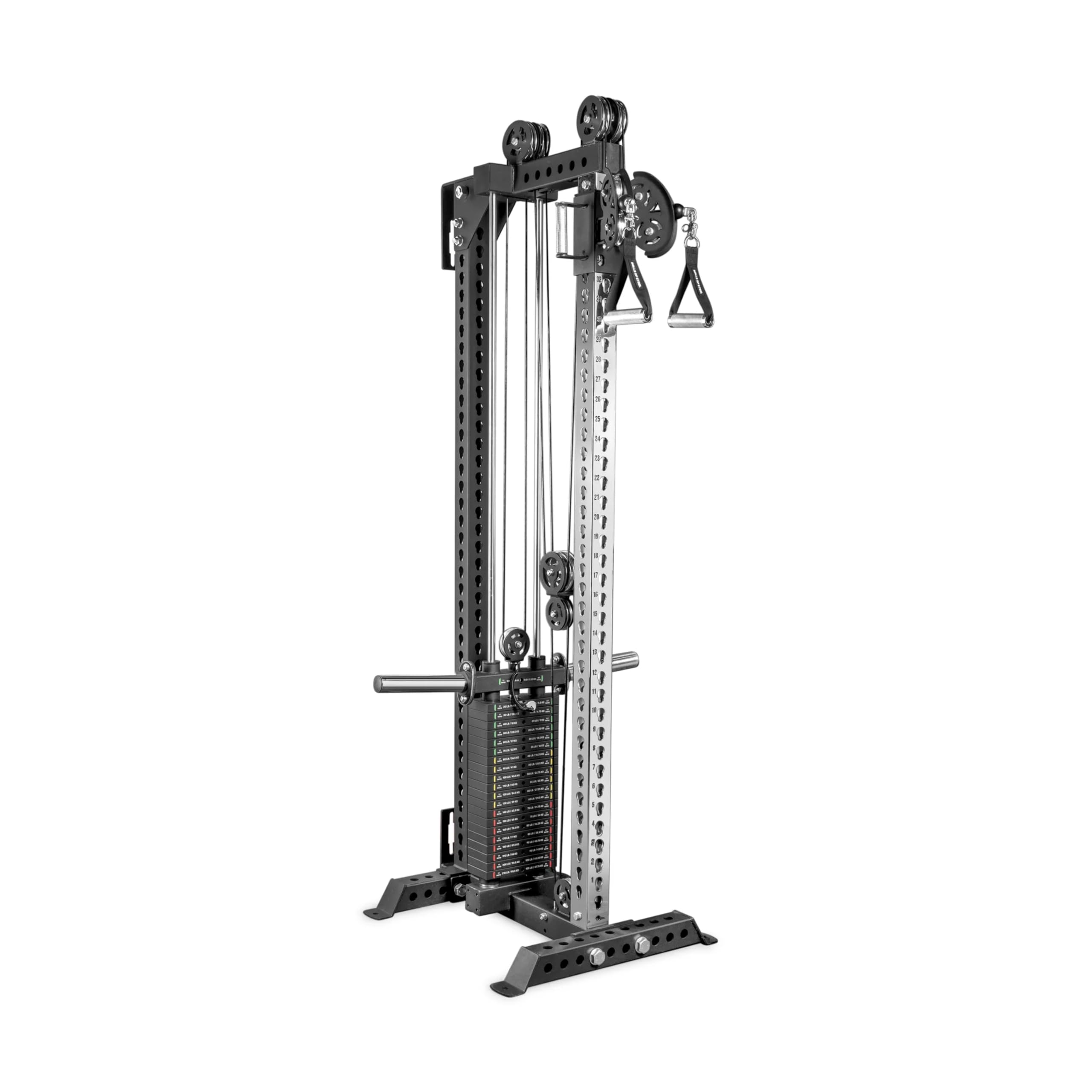Cable Tower Bells of Steel - Oblivyon 3x3 Plate or 210 lb Stack, 2:1