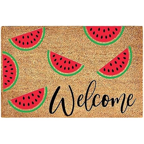 Watermelon-Shaped Door Mat: A Refreshing Welcome to Your Home