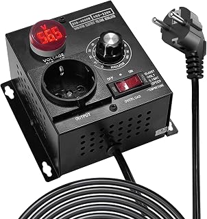 Drehzahlregler,AC 220V Spannungsregler,Voltage Regulator,Scr Spannungsregler,Motordrehzahlregler für Temperatursteuerung, Lichtsteuerung, Geschwindigkeitssteuerung