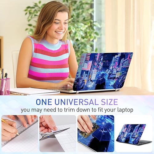 Miniatura 183 de Adhesivo para laptop de 12.1-15.6 pulgadas, calcomanía reutilizable universal de vinilo para laptop, protector de arte impermeable en color panal