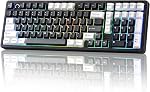 YUNZII AL98 QMK/VIA Clavier de jeu mécanique sans fil, en aluminium complet, BT/2.4G/USB-C, support d'étanchéité prélude à chaud 1800 La disposition, RGB Backlit pour Win/Mac (Noir, Lait V2 Interrupteur)