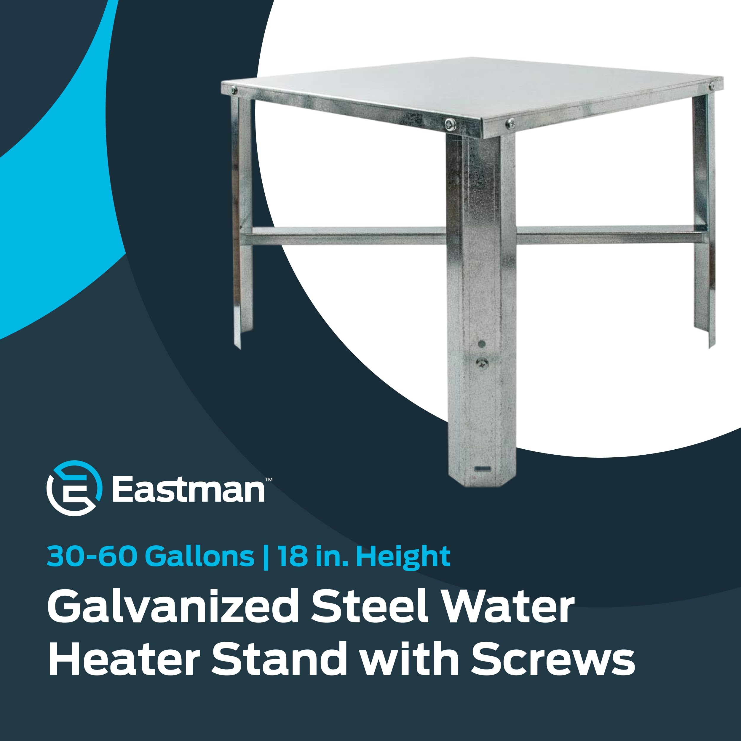 Eastman 86278 Soporte para Calentador de Agua, Plata, 18 x 21.5 x 21.5 inches