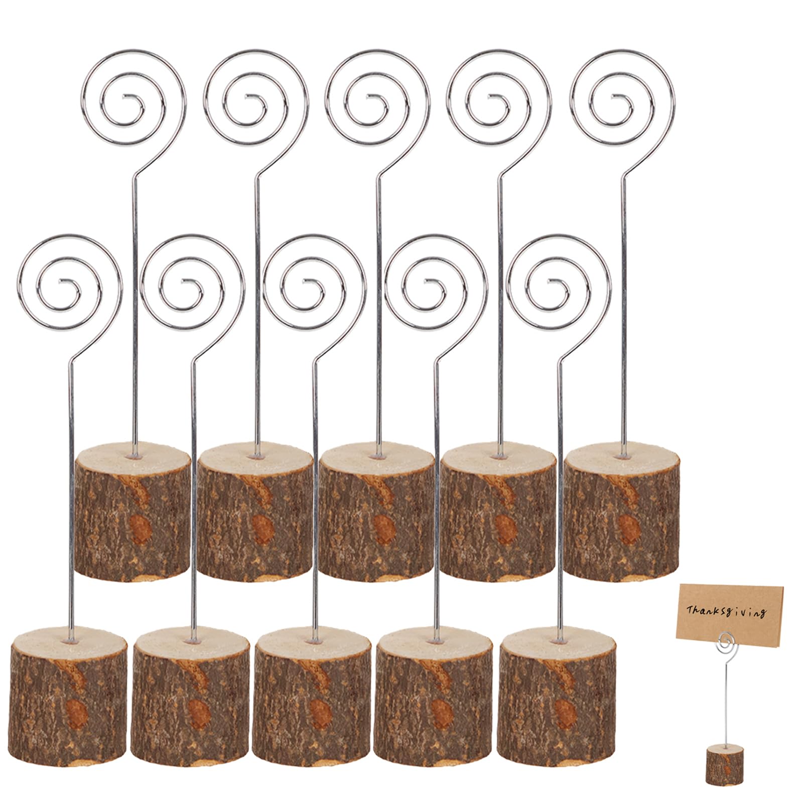 xiaowanwan 10 Piezas Soporte Tarjetas Mesa,Soportes para Números Bodas,Soporte Tarjetas Menús para Restaurantes Banquetes Fiestas