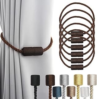 6 Pack Coffee Strong Magnetic Curtain Tiebacks Outdoor Elegant Decorativ...