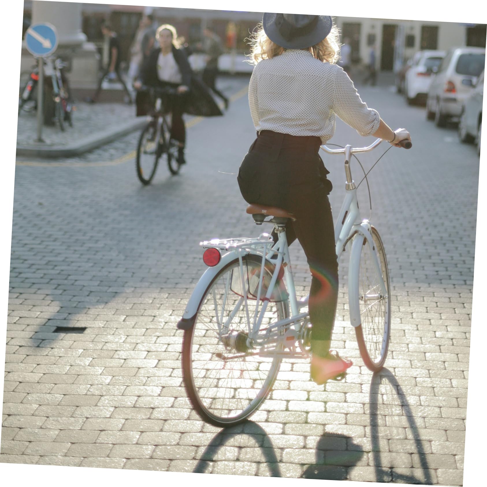 Balacoo 2 Pack Round Reflective Safety Reflector Red Bike Rear Reflector Screw for Bicycle Motorcycles