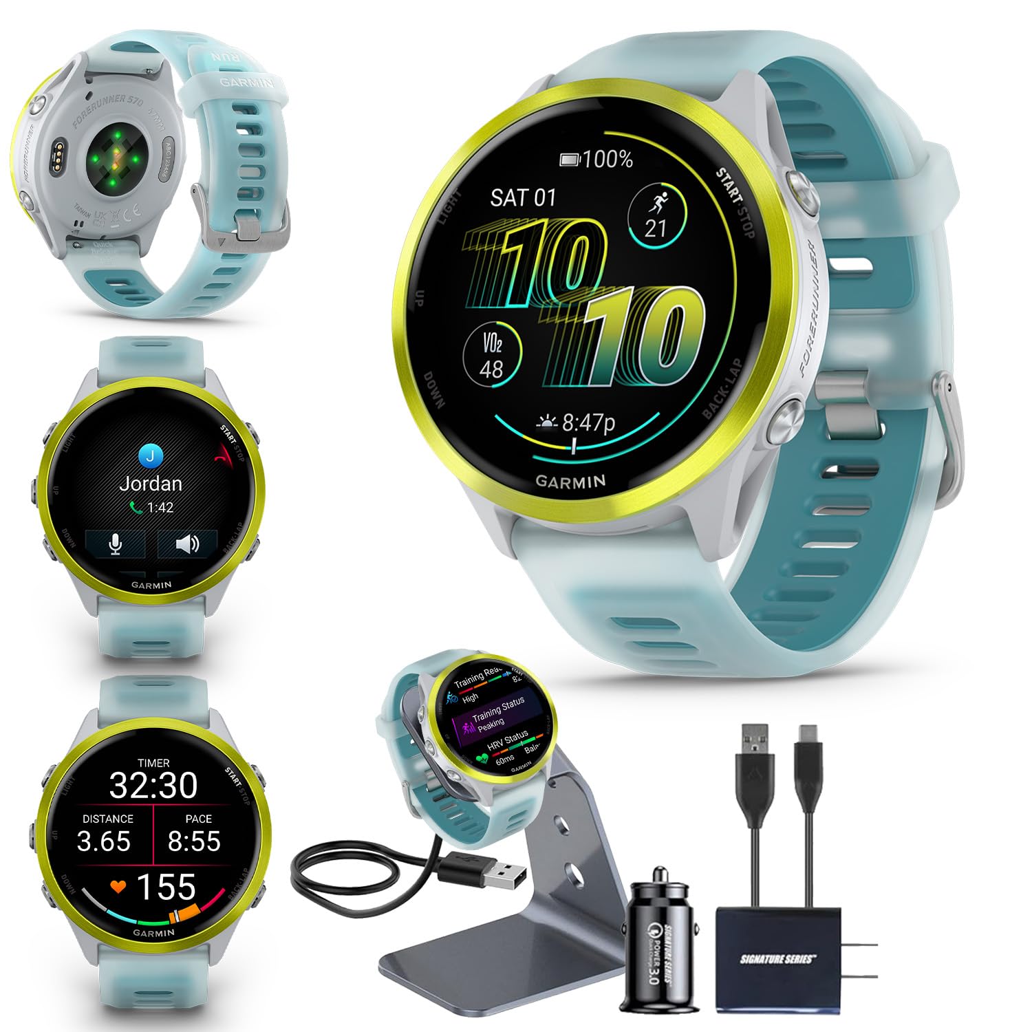 Amazon.com: Garmin Forerunner 570 47mm GPS Running Smartwatch, Amp