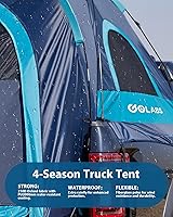 Vista 3 de Golabs Truck Bed Tent for 5-6 Ft Bed, 8-Minute Easy Setup by Pre-Assembled Design, Waterproof PU2000mm, 2-Person Portable with Extra Rainfly Cover