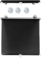 Vista 1 de Persianas enrollables opacas con ventosas, persianas enrollables térmicas, cortinas de privacidad sin perforaciones, persianas enrollables para Negro