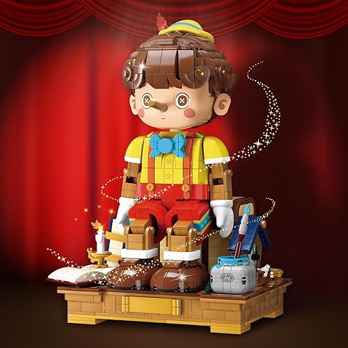 Miniatura 3 de JMBricklayer Juego de construcción de juguete de marionetas 70002, juguete de marioneta iluminada, pieza decorativa, juguete interactivo divertido