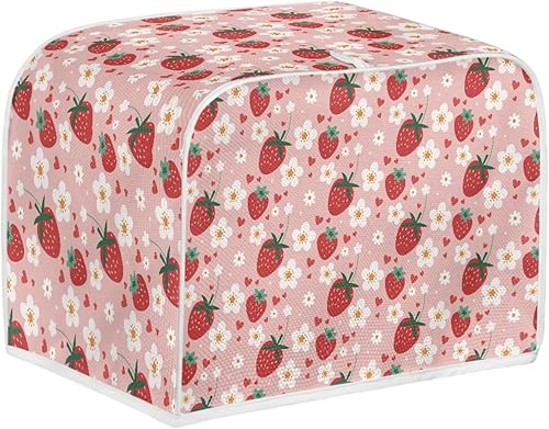 Vista 13 de FKELYI Cubierta para tostadora con estampado de vaca, cubierta para horno tostador de 2 rebanadas, cubierta para hacer pan pequeño, resistente a