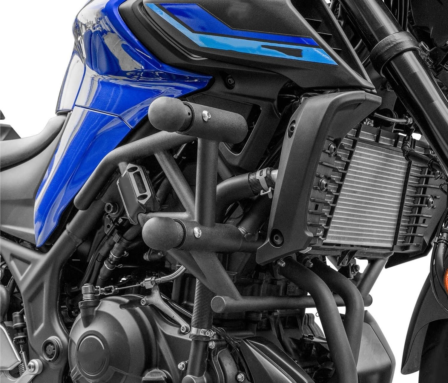 Zderzaka Motocykl Pasuje Do Zderzaka Pasuje Do Yamaha MT03 Ze Stali Węglowej Konkurencyjne Zawieszenie Sprężynowe Rama Zapobiegająca Upadkowi Motocykl Ochraniacz Zderzaka(Spring style)