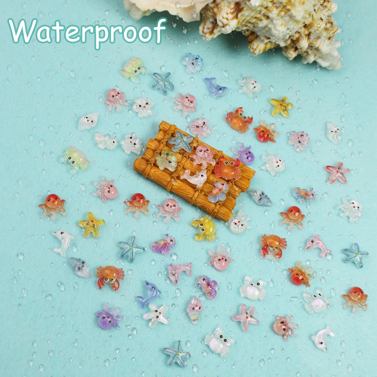 100 PCS Miniature Toys, Miniature Decorative Items, Sea Animals for Aquarium Decoration, Mini Things for DIY Craft Projects, Can Be Used As Decorations for Toy Houses, Fish Tanks, And Bookshelves 3