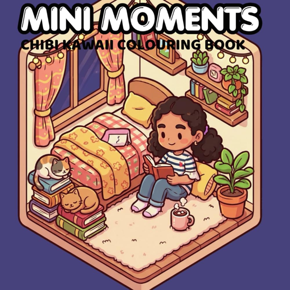 Mini Moments: A Chibi Kawaii Colouring Book for Adults & Teens