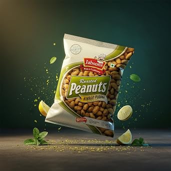 Jumbo Roasted Peanuts - Nimboo Pudina - 140 Gms X 3