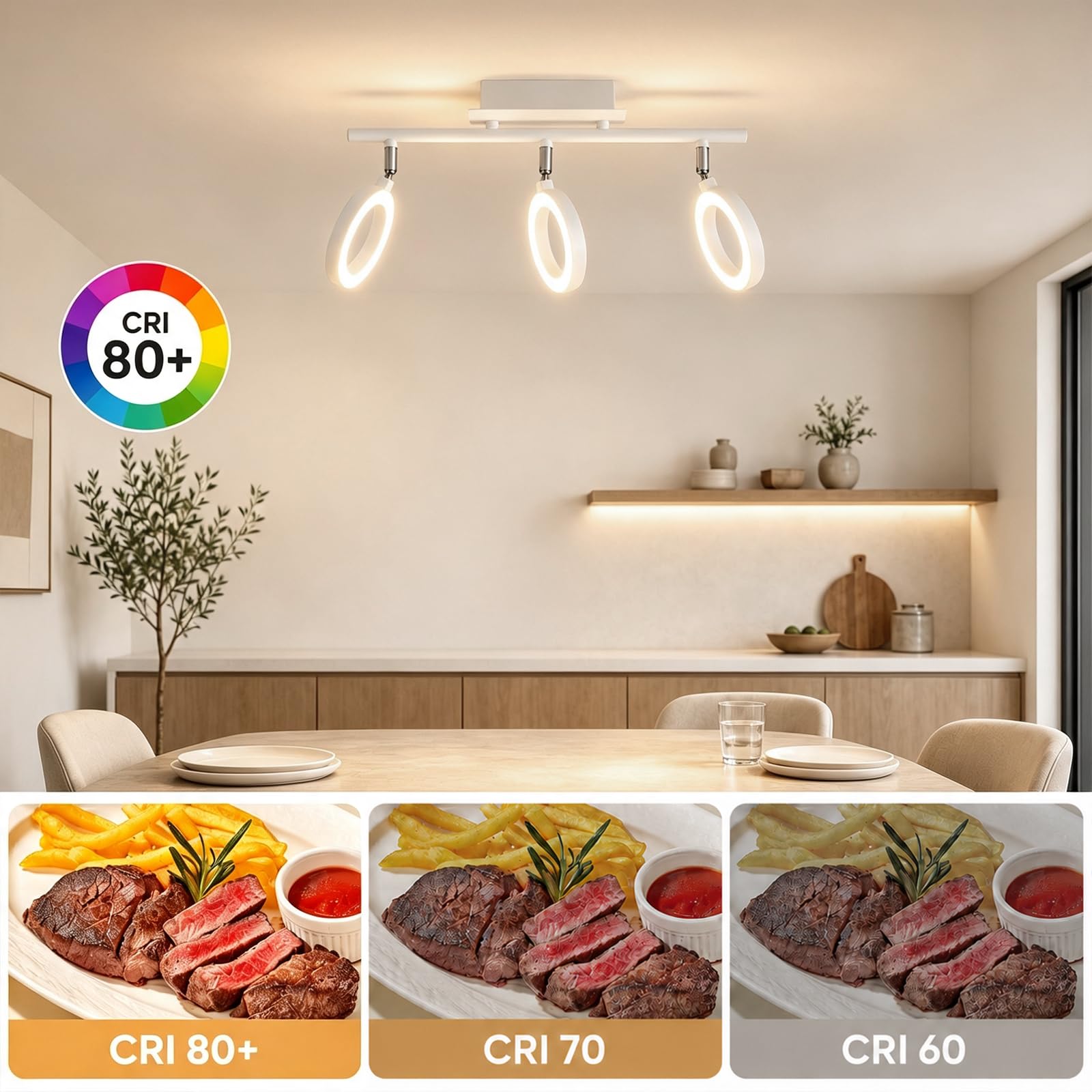 4783624 Moderne Plafonnier LED 3000K Lampe Plafond