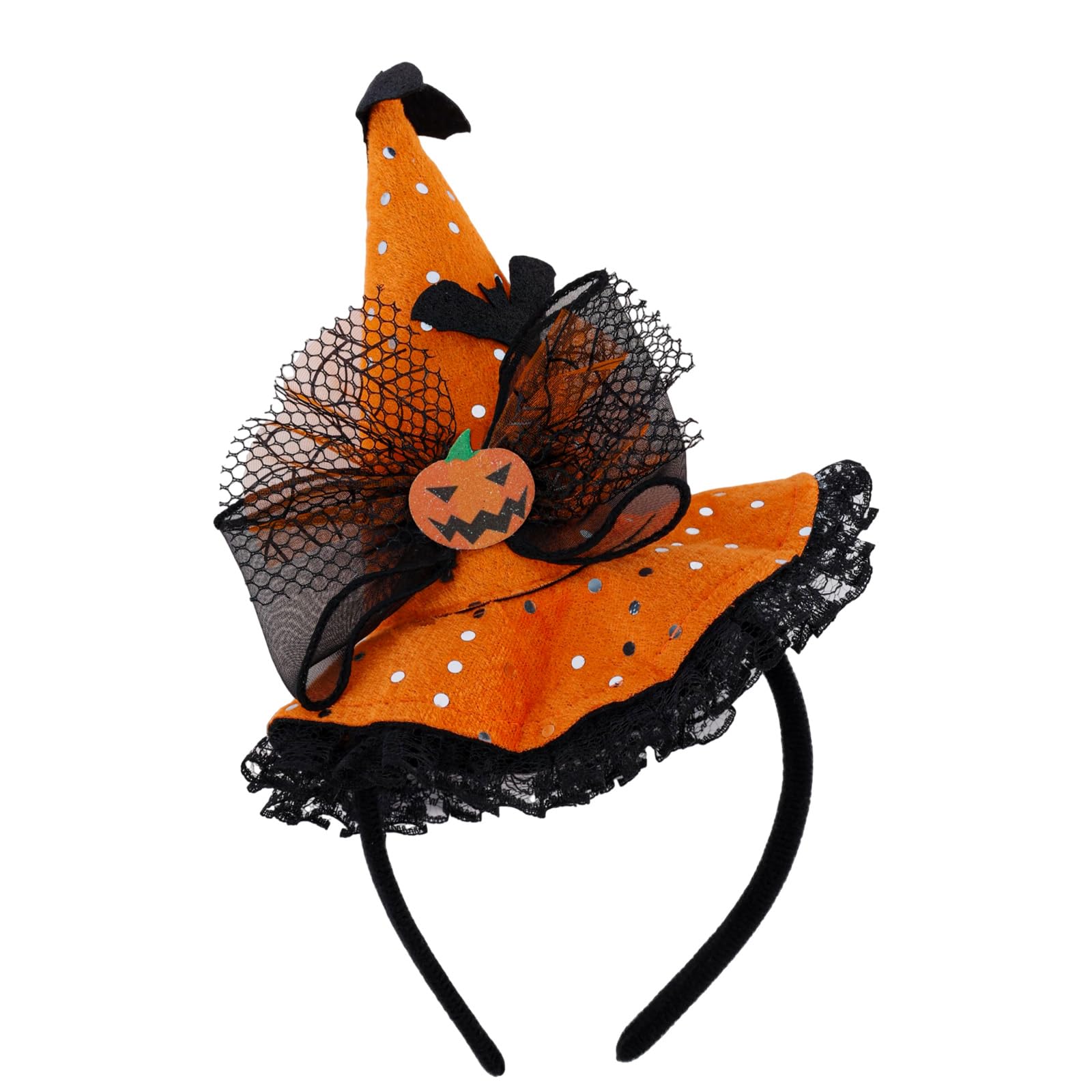 Mikovivi Halloween Witch Hat Headband for Woman Costume Accessories