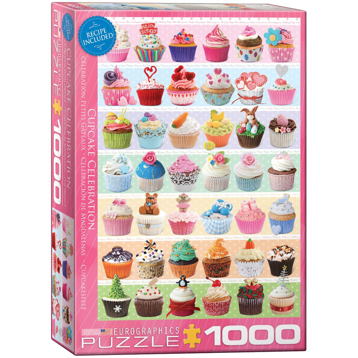 Cupcake Celebration Puzzle (1000-Piece), Model Number: 6000-0586