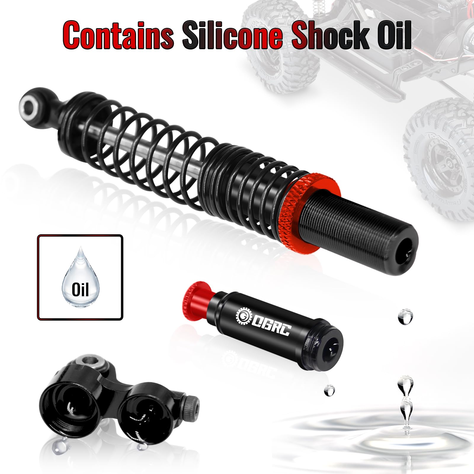 VGEBY Amortisseur De Voiture RC 2 Pièces En Métal RC Amortisseur Avec - Foto 6