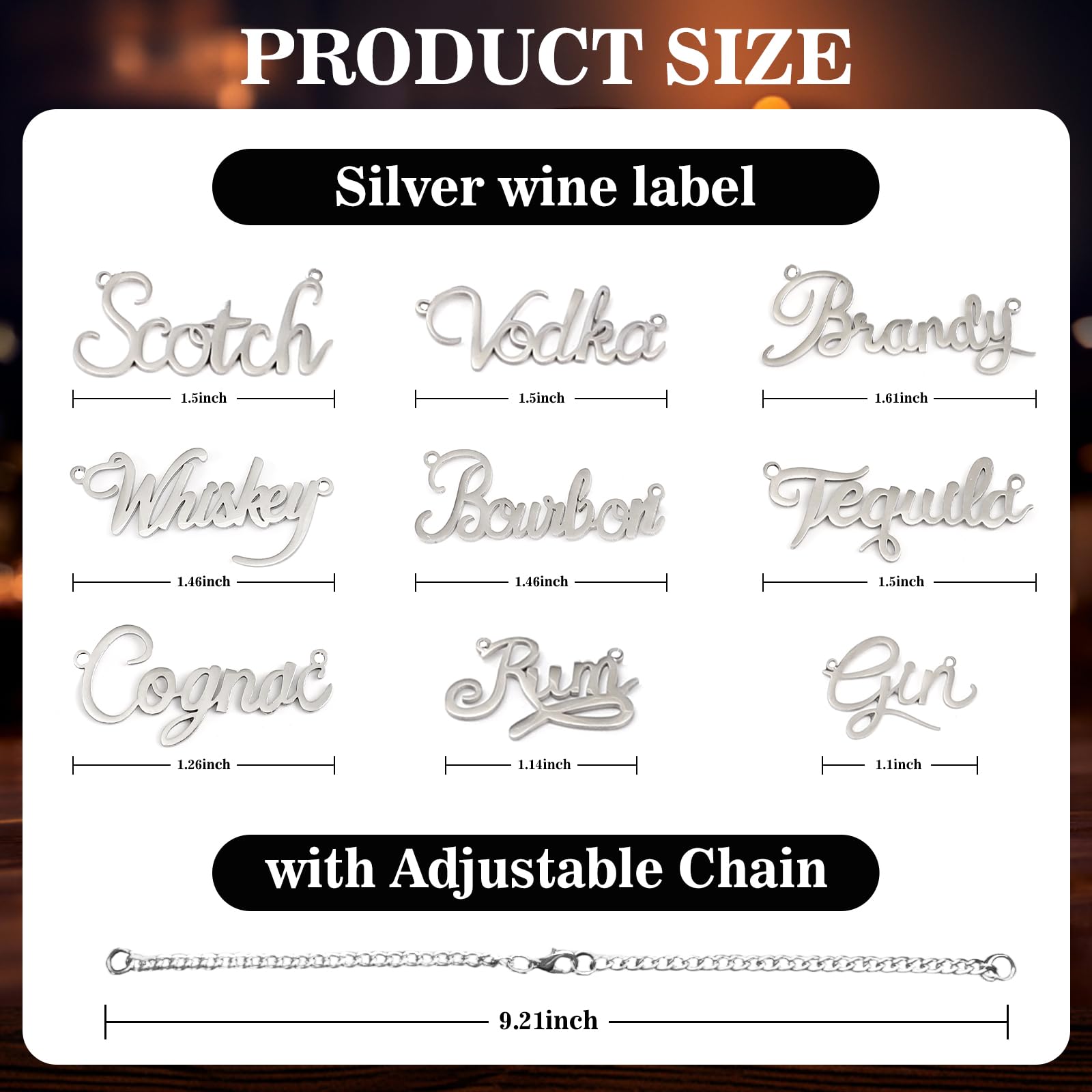 Wine Decanter Tags - Personalized Drink Labels -2