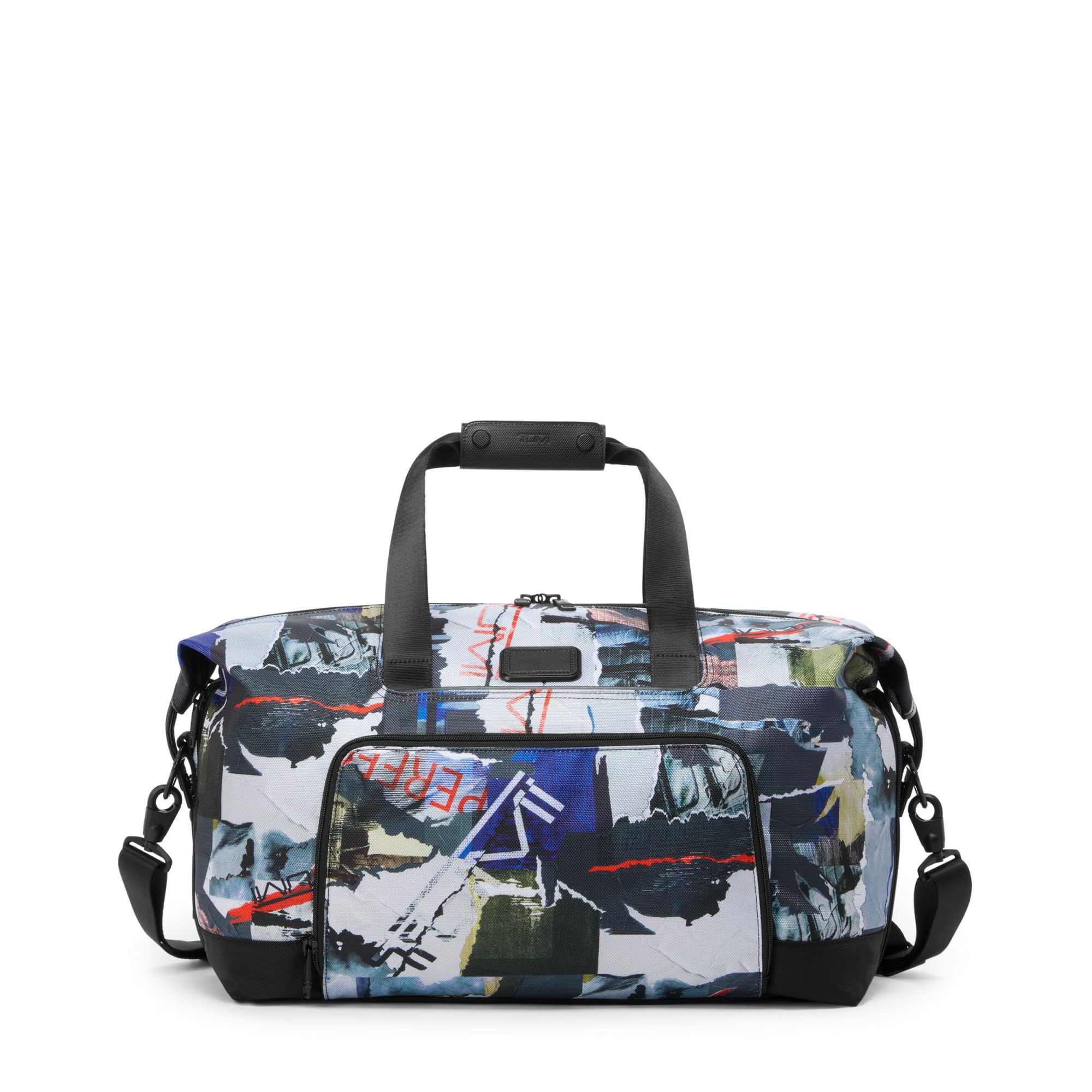 TUMI - Alpha Double Expansion Duffel - Business & Weekend Travel Duffel Bag - Designed for Durability & Functionality - Wheatpaste print