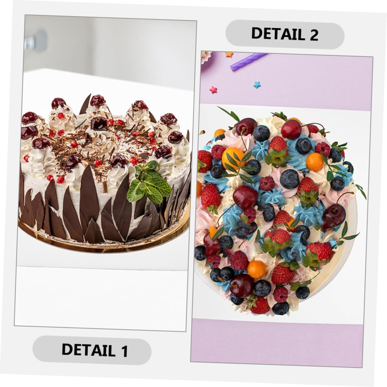 6pcs Thicken Cake Base Square Plates Sturdy Cake Display Boards for Birthday Parties Weddings and Celebrations