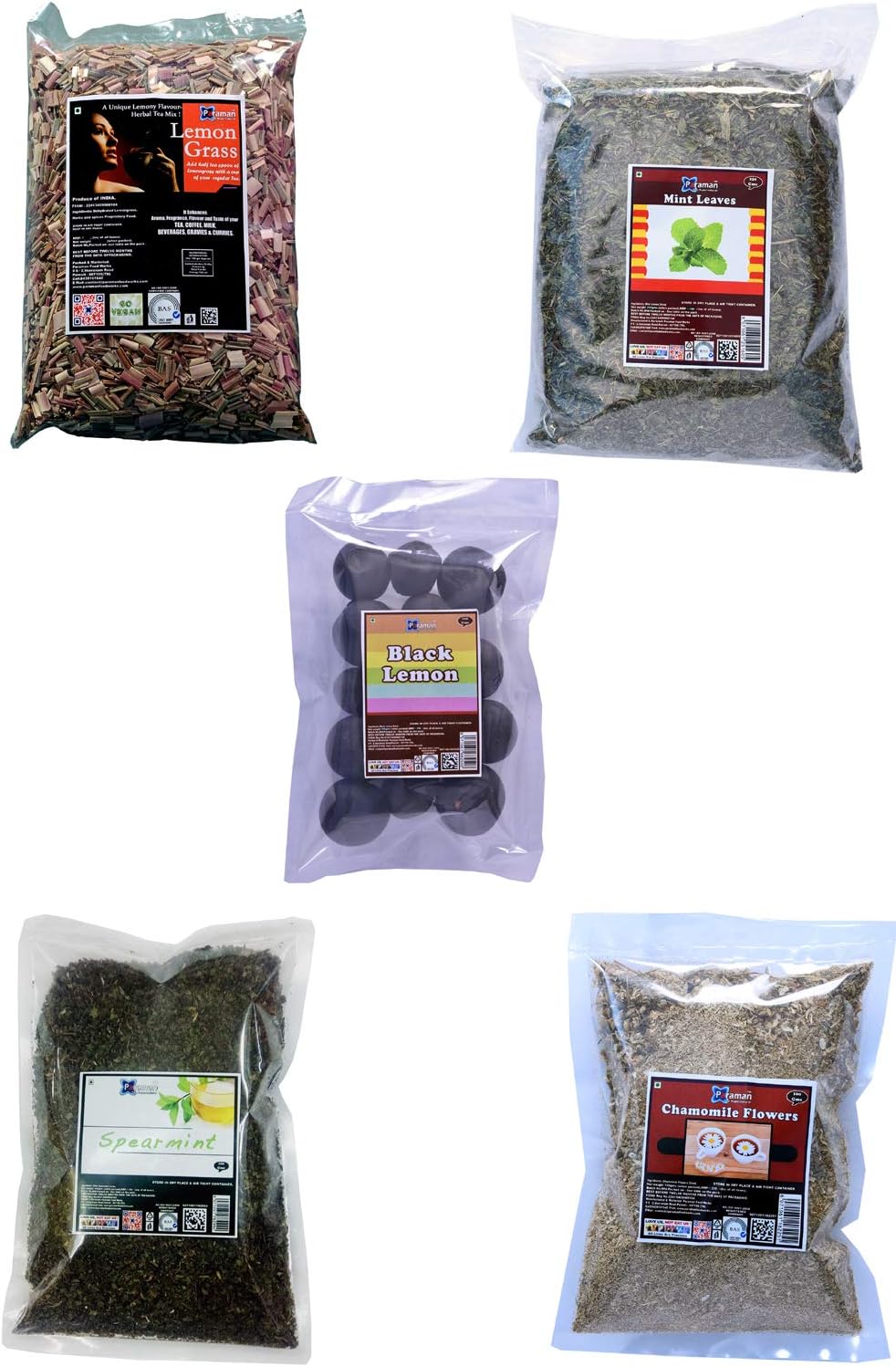 Herbal Tea Mix (Combo Pack) (100 Gms X 5 Packs) - 500 Gms