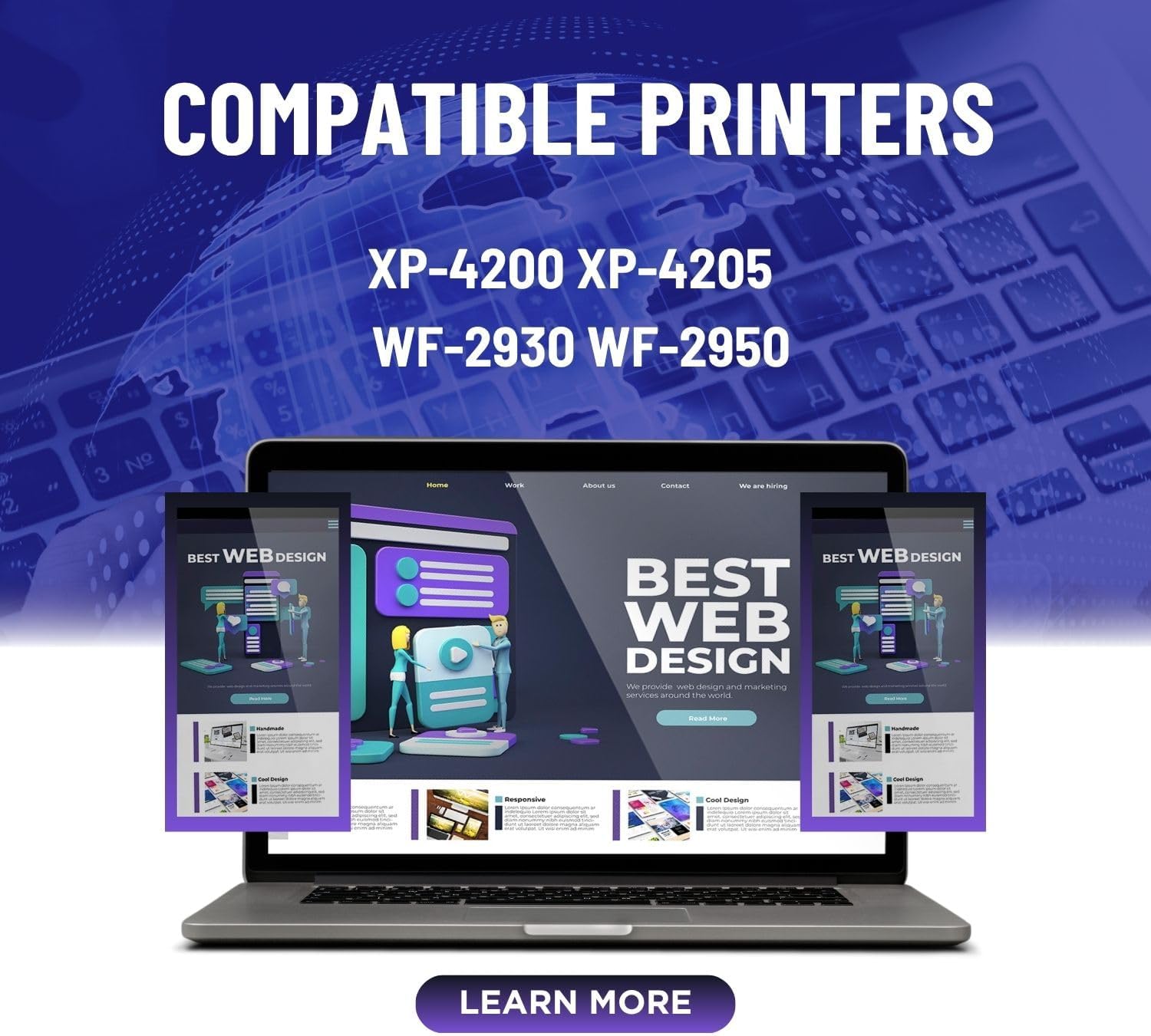 for 232XL Remanufactured for Epson 232XL Ink Cartridges Combo Pack 232 T232XL for XP-4200 XP-4205 Workforce WF-2930 WF-2950 Printer 10 Pack 4 Black 2 Cyan 2 Magenta 2 Yellow