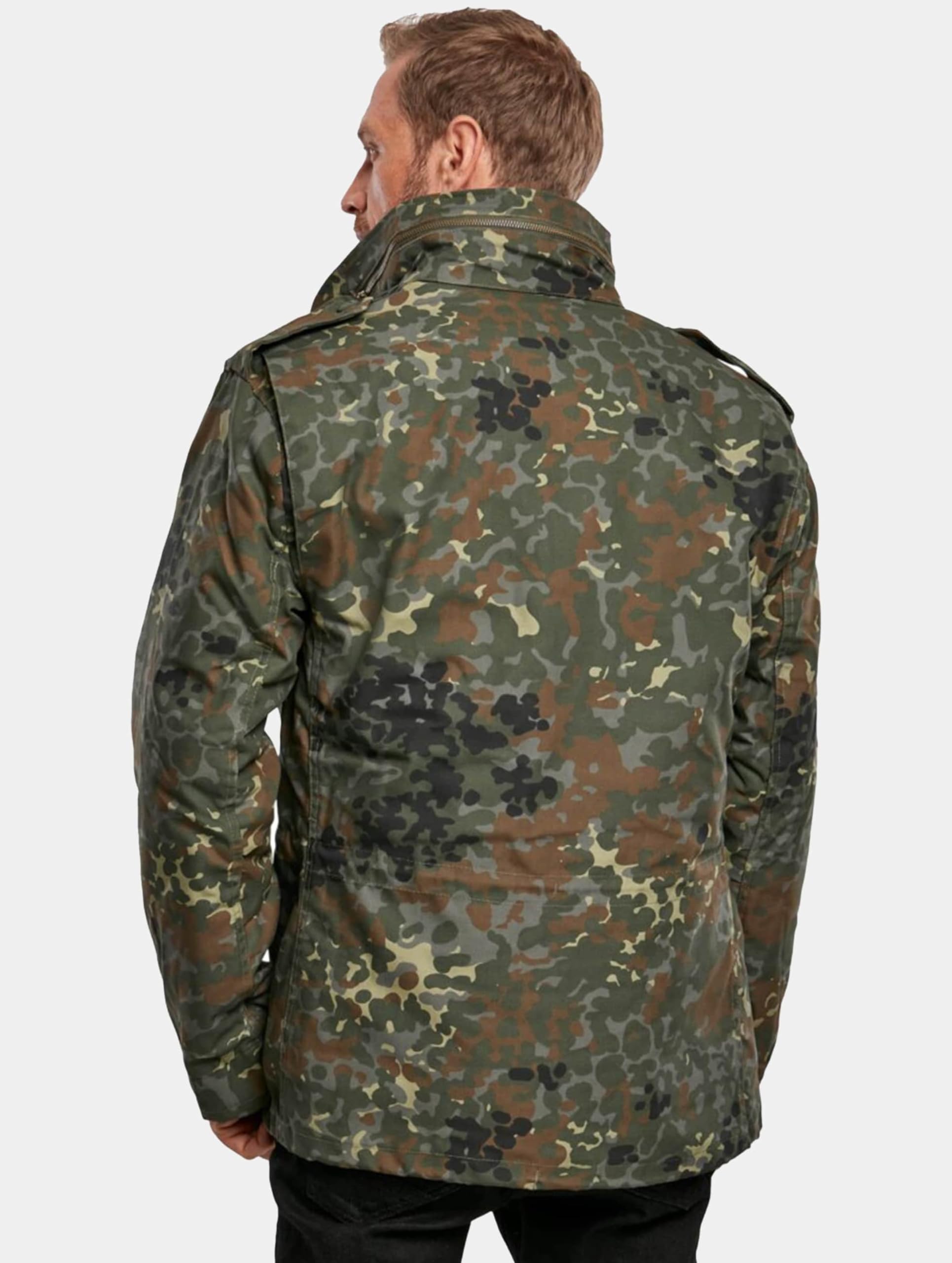 Brandit M65 standardowa kurtka outdoorowa parka M65 B-3108, Wielokolorowy (Flecktarn 14), 5XL