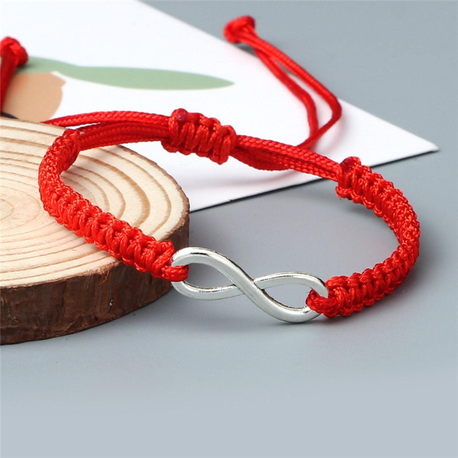 GXNRHG MOCHAMIK Bysonglezai Pulseras para Hombre Mujer Charm Pareja Cuerda Trenzada Hecha a Mano Infinito Amistad Brazaletes Ajustables para Mujeres Hombres Moda s