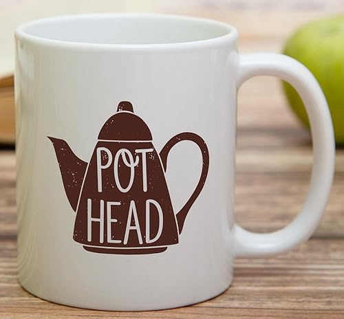 Miniatura 4 de Retreez Taza divertida Pot Head, Weed - Tazas de café de cerámica de 11 onzas Divertido, sarcasmo, sarcástico, motivacional, regalos de cumpleaños