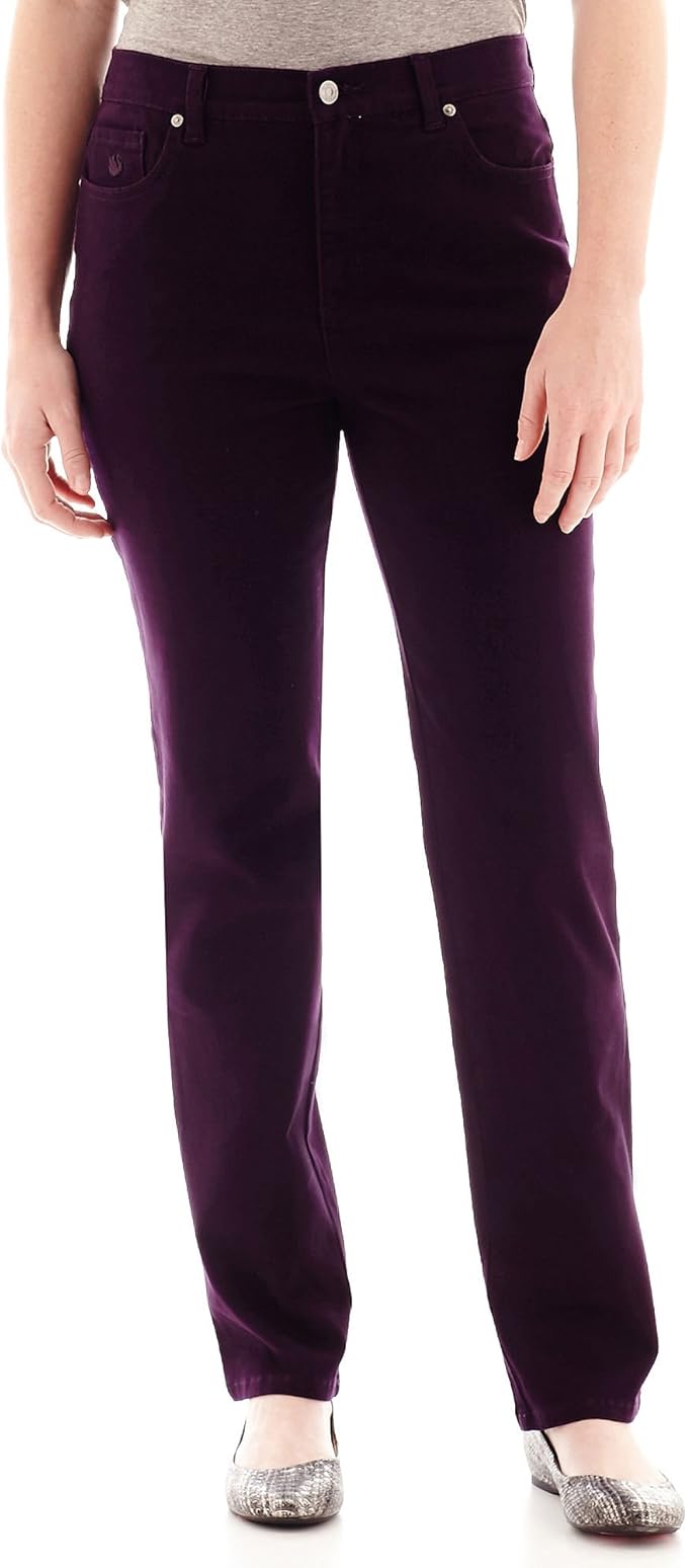 purple stretch jeans