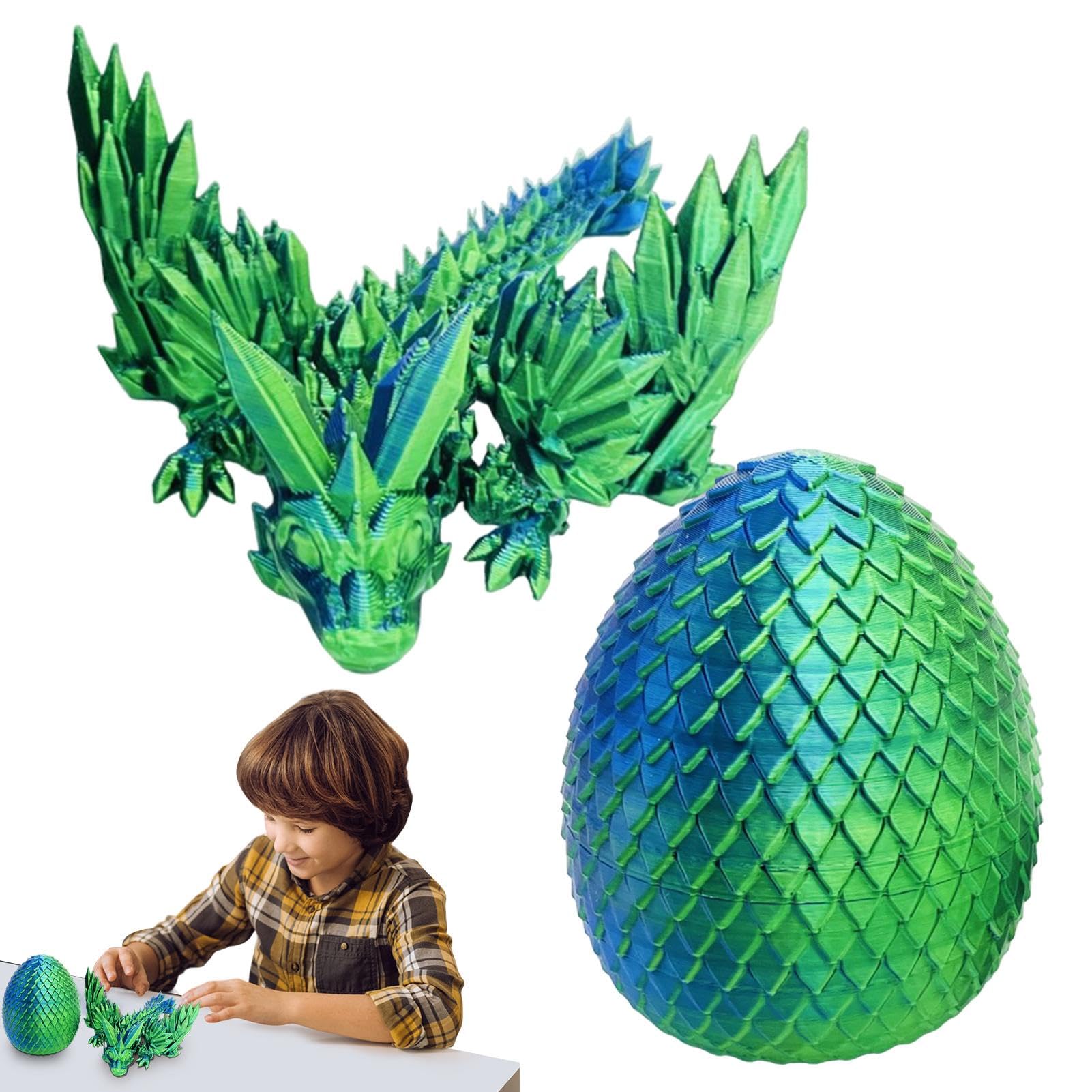 Amazon.co.jp: Wouncuts 3D プリント多関節ドラゴンエッグ、レインボー