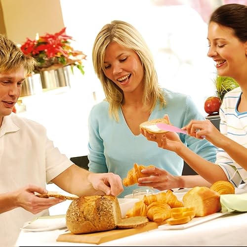 Miniatura 2 de KALIONE 16 cuchillos multiusos para mantequilla de plástico de 7 x 1.4 pulgadas, cuchillo versátil de mantequilla de cocina, cuchillos de glaseado