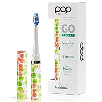 Vista 17 de Cepillo de dientes eléctrico Pop Sonic (burbuja morada) – Cepillos de dientes de viaje con batería AAA Cepillos de dientes eléctricos para niños