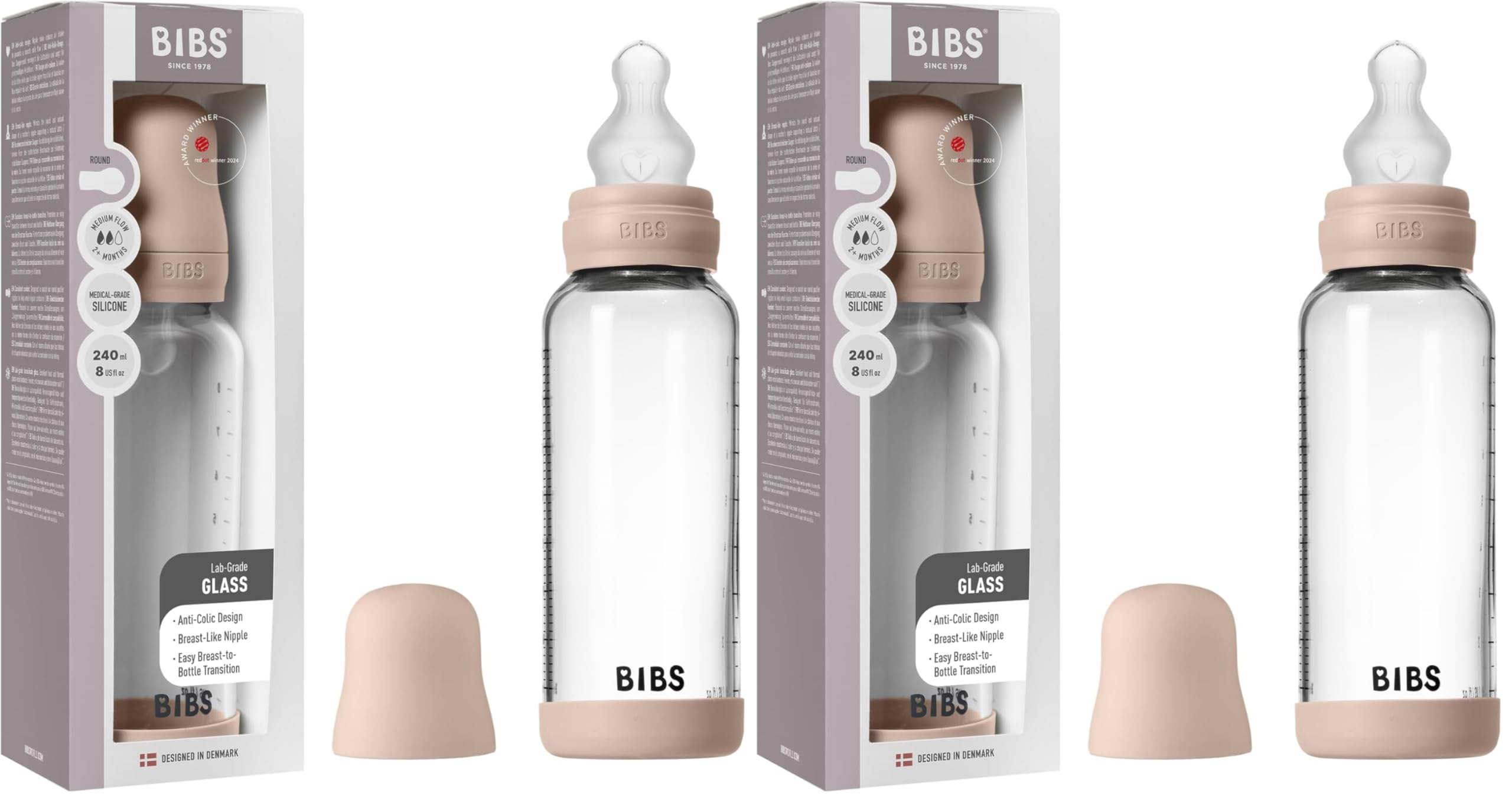 Biberon en verre BIBS 240ml la solution anti-colique pour bébé - 14