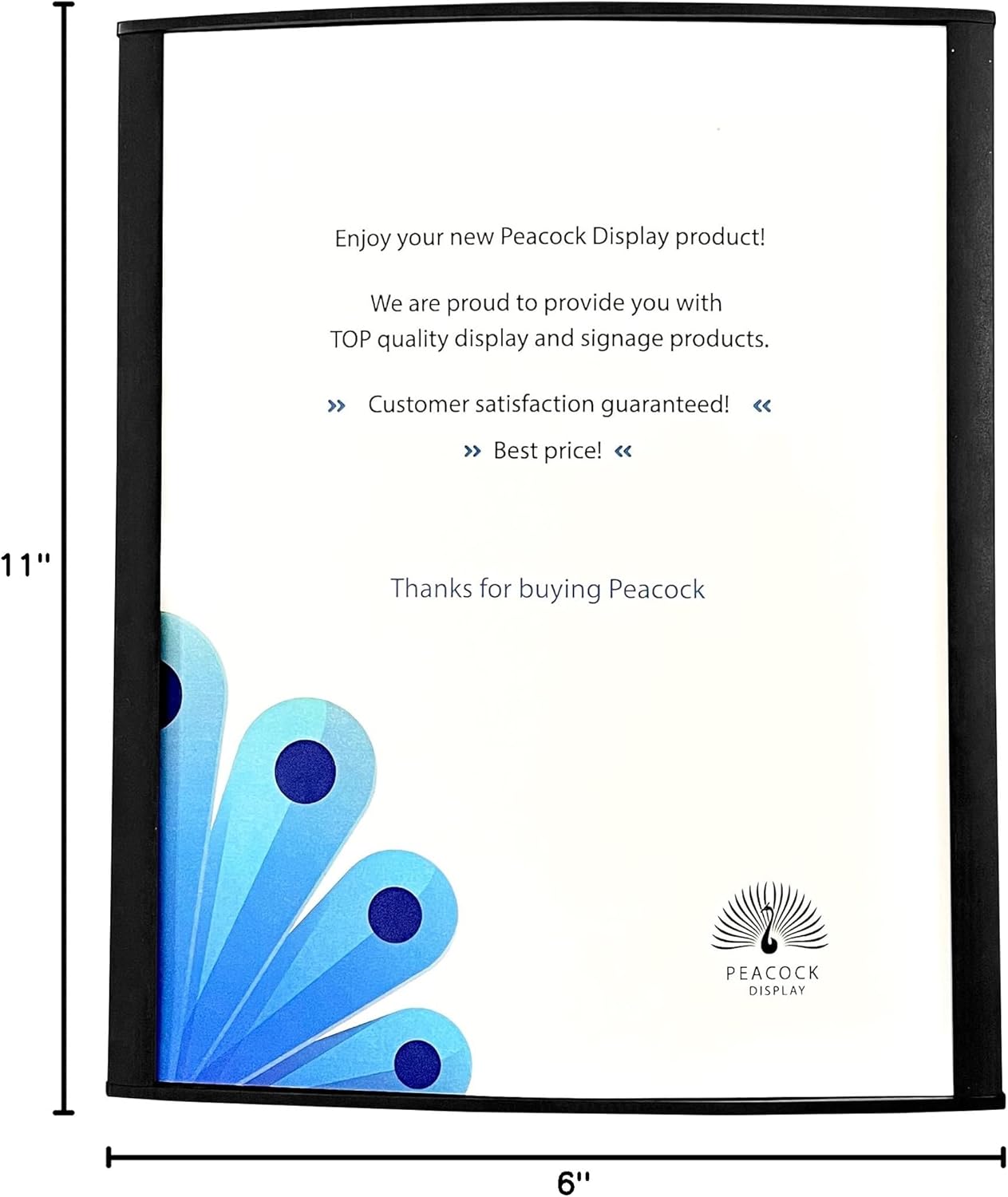 Curved Office Business Door Sign Holder | Aluminum Wall Mount Name Plate Holder, cubicle sign holder, sturdy and beautiful 11" W X 5.00" H (N-Letterx11" 2 signs black) - Image 7