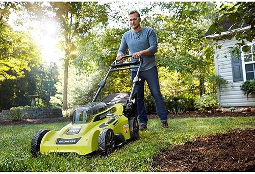 Miniatura 6 de Ryobi Cortacésped inalámbrico de 20 pulgadas 40 voltios con diseño silencioso