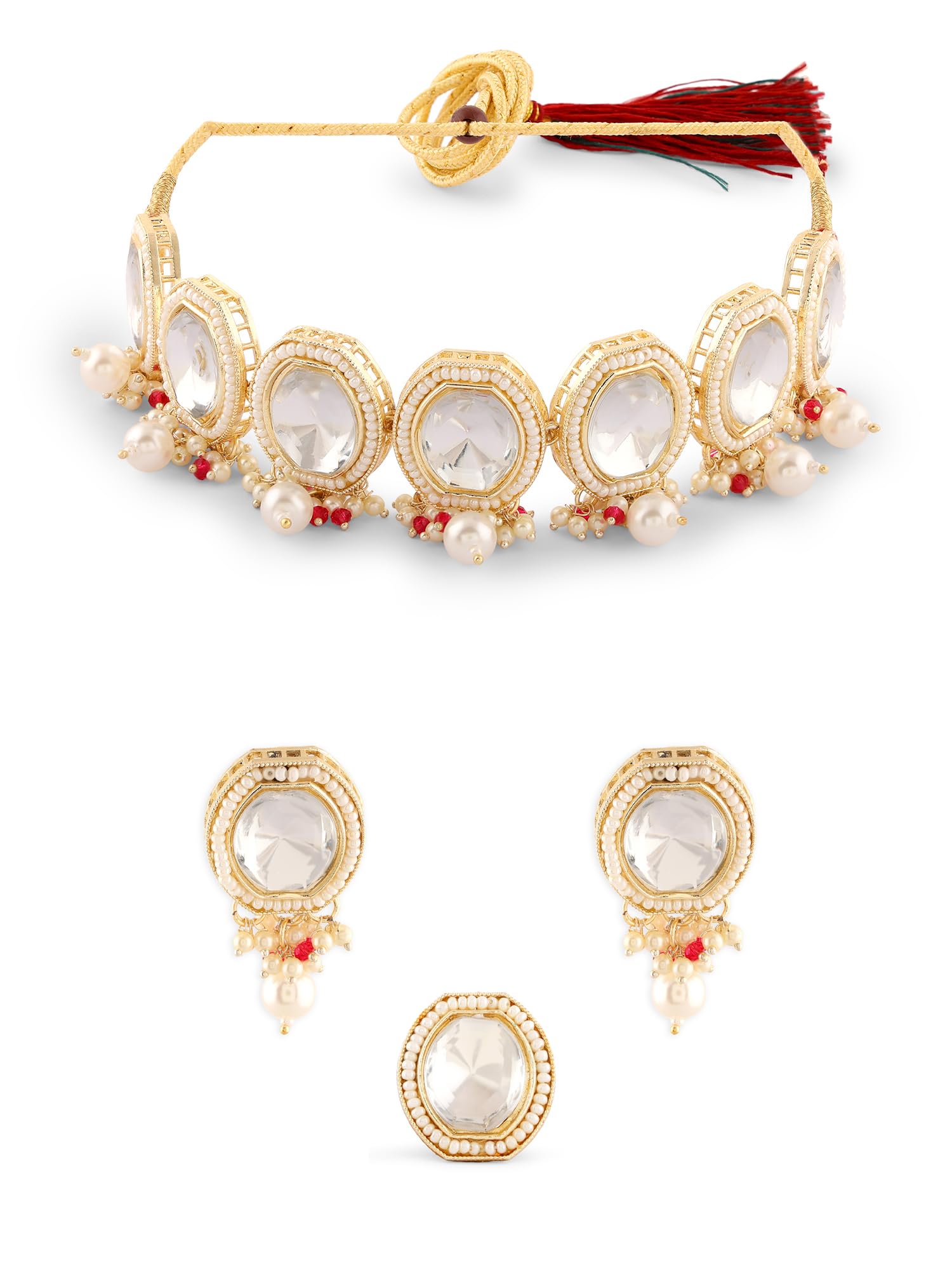 See full amazon price history chart for ZAVERI PEARLS Gold Tone Artificial Stones & Beads Necklace Earring & Ring Set For Women-ZPFK18705 ZAVERI PEARLS Gold Tone Artificial Stones & Beads Necklace Earring & Ring Set For Women-ZPFK18705 (B0DCSX88FJ) Amazon Price History, Amazon Price Tracker