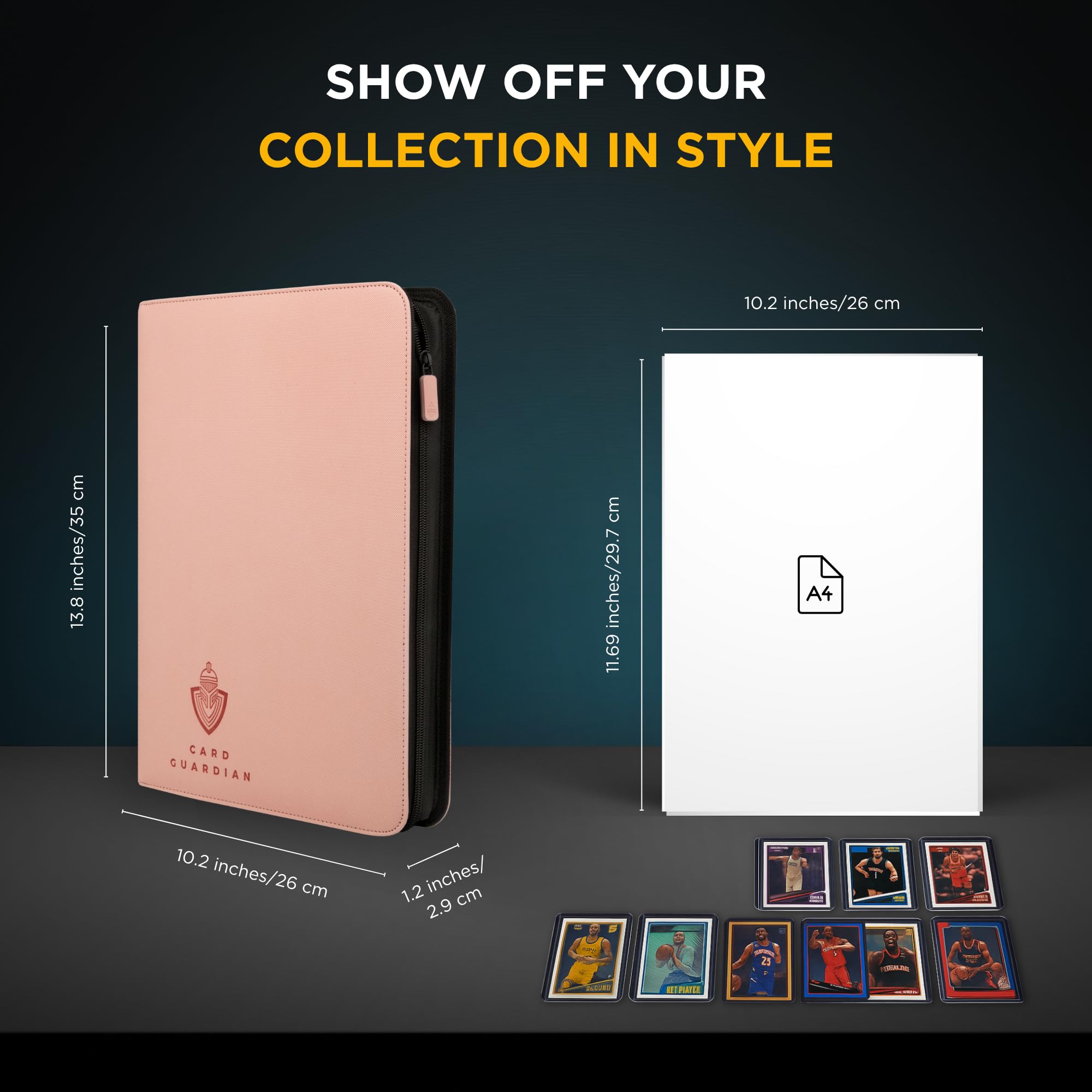 Amazon.com: Card Guardian - 9 Pocket Premium Binder with Zipper