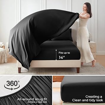 Sasttie Twin Comforter Set 7-Piece, All-Season Bed in a Bag, Wine & Black