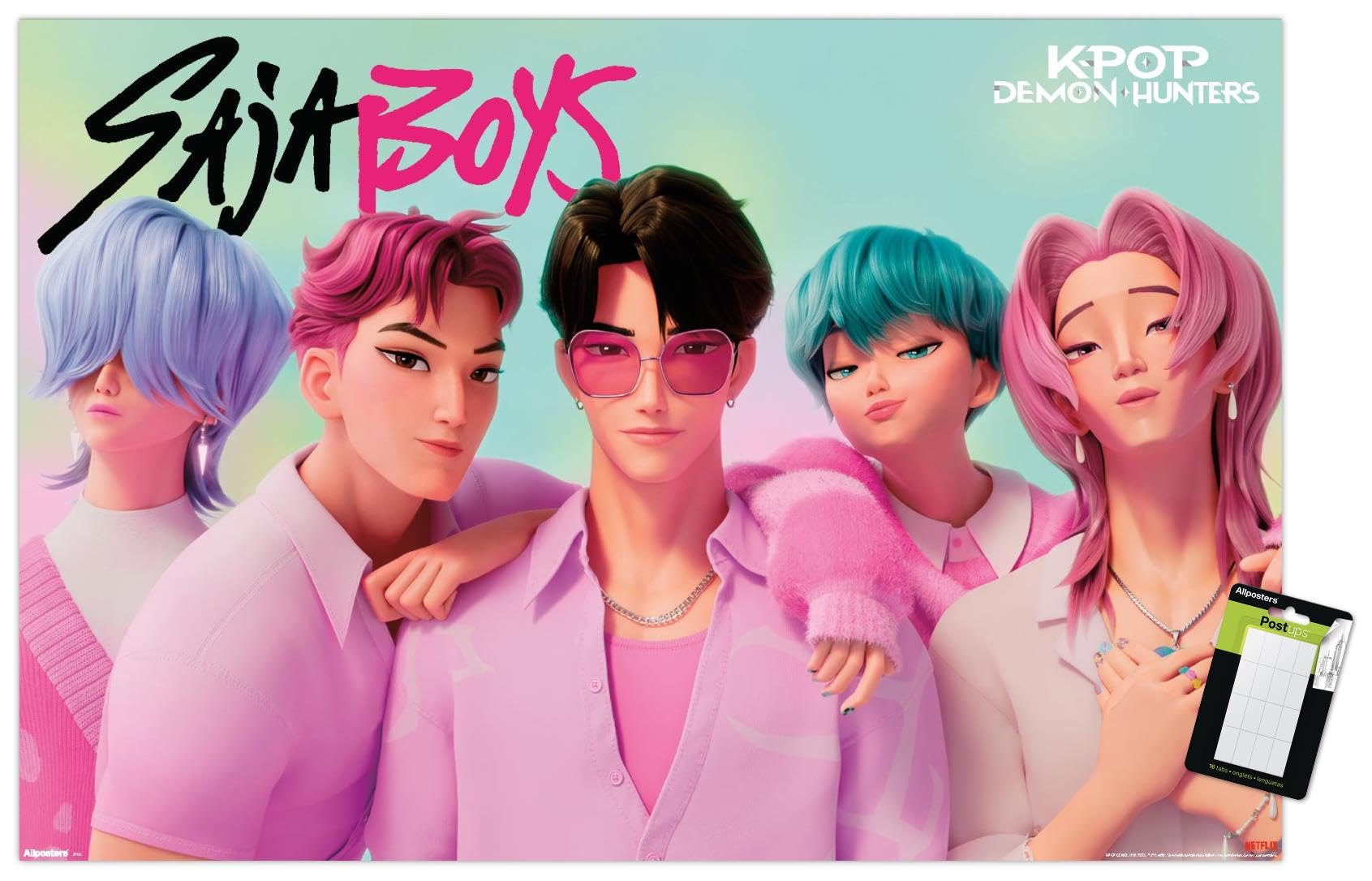 Netflix KPop Demon Hunters (2025) - Saja Boys Wall Poster, 34L